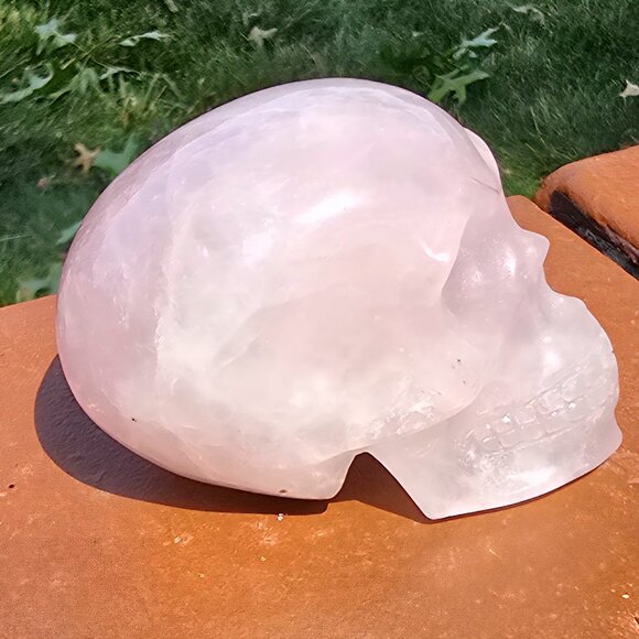 Rose Quartz Skull – Unconditional Love • Heart Healing • Divine Feminine - Picture 1 of 6